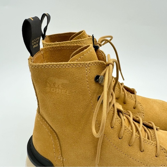 Sorel Hi-Line Lace Boots Geo Yellow Waterproof - Picture 4 of 13